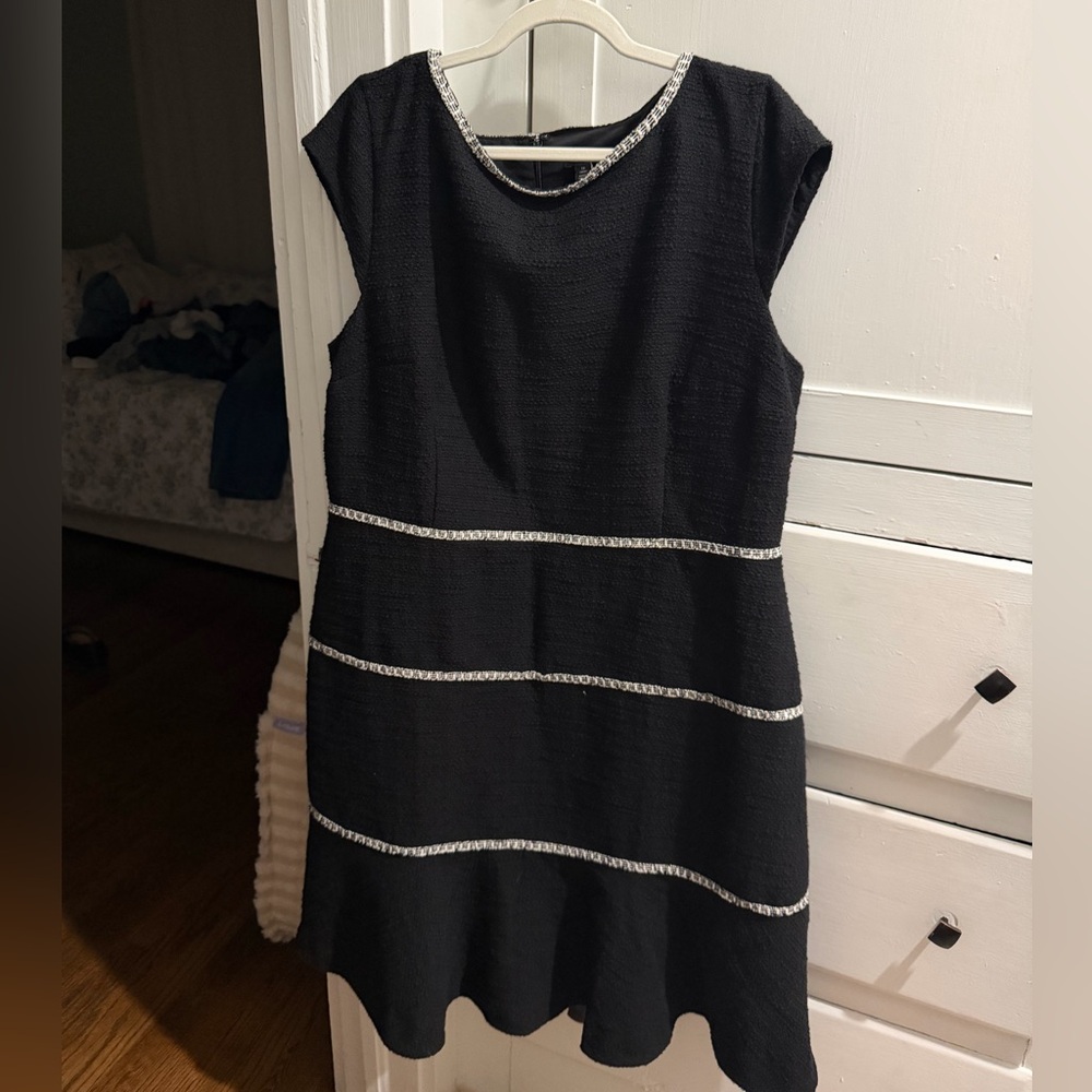 Ann Taylor Black Midi Dress *NWT* - Picture 3 of 11